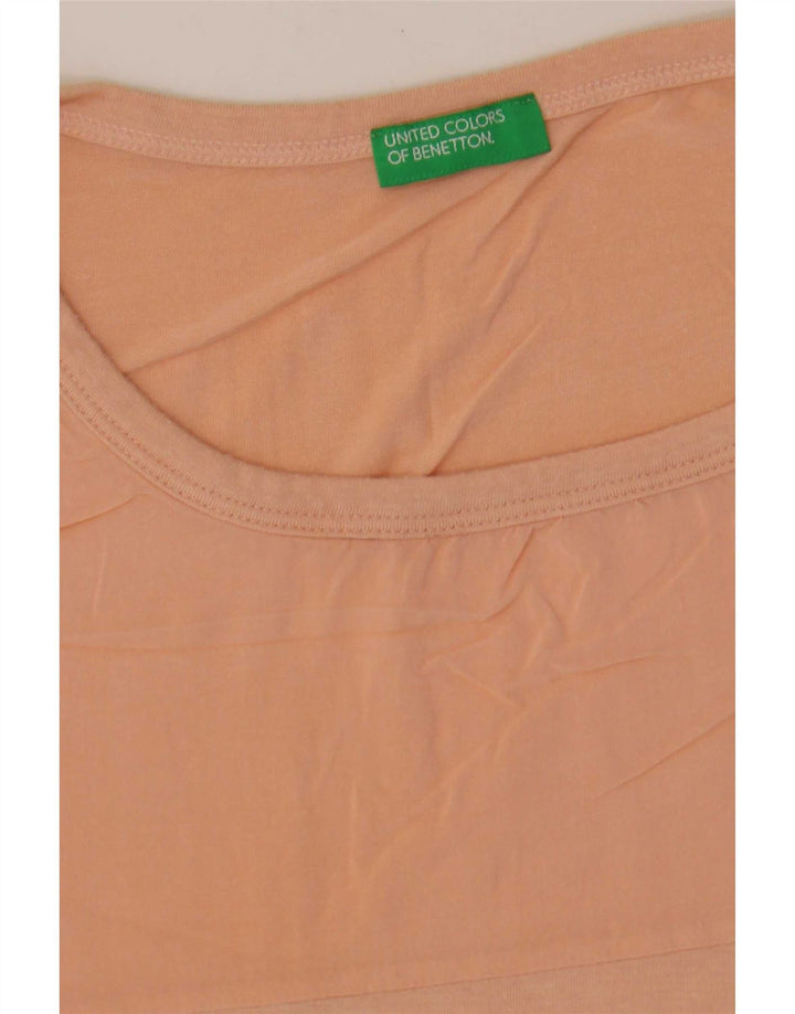 Benetton Damen T-Shirt Top UK 16 Large Pink