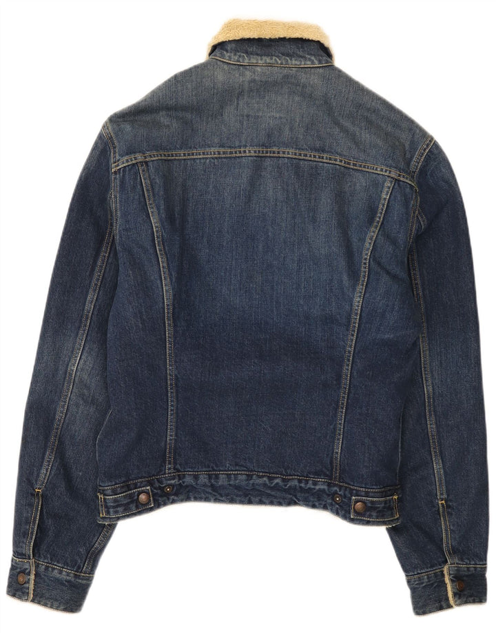 Levi's Herren Sherpa Jeansjacke UK 38 Mittelblaue Baumwolle