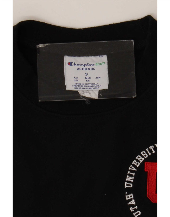 Champion Herren-Sweatshirt mit Grafik, Größe S, schwarze Baumwolle