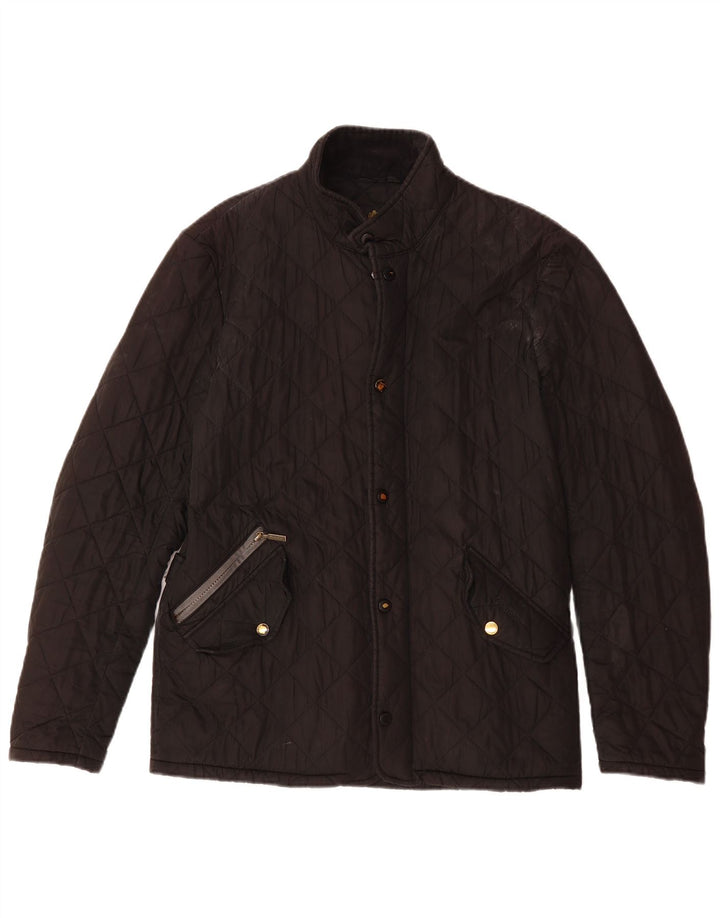 BARBOUR Herren Steppjacke UK 36 Small Schwarz