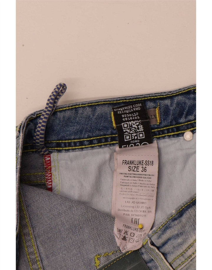 Liu Jo Herren Slim Jeans W32 L32 Blaue Baumwolle
