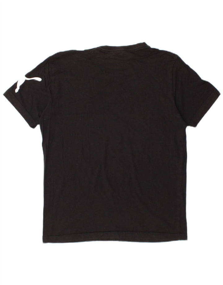 Puma Herren Grafik T-Shirt Top Small Schwarz