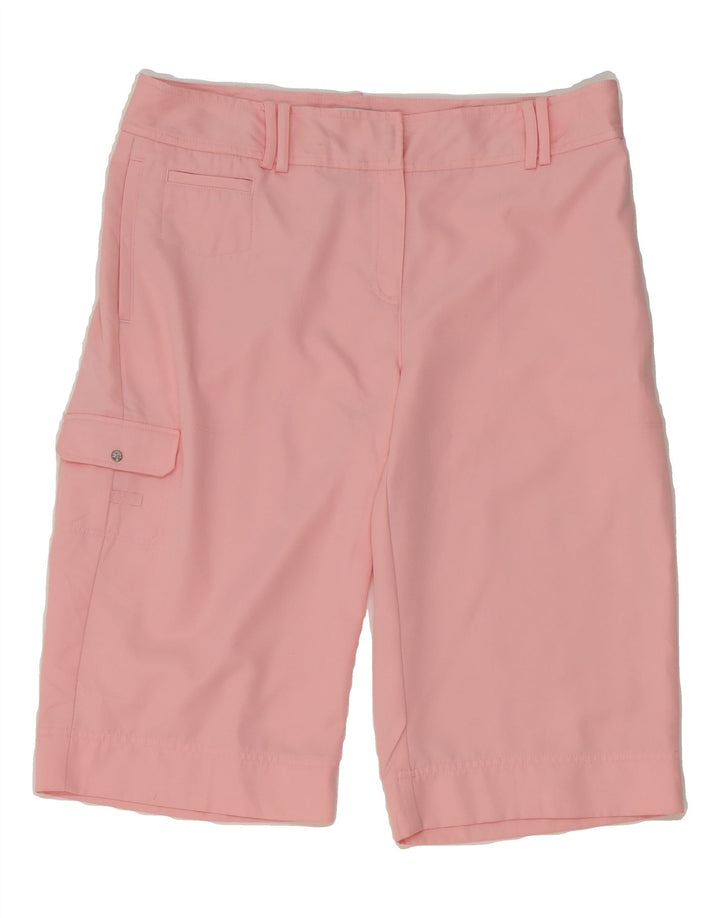 IZOD Womens Cargo Shorts US 10 Large W32  Pink Polyester Vintage Izod and Second-Hand Izod from Messina Hembry 
