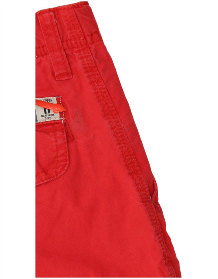 Tommy Hilfiger Cargo-Shorts für Jungen, 15–16 Jahre, W32, rote Baumwolle