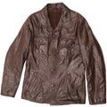 Vintage Herren Lederjacke IT 48 Mittelbraunes Leder
