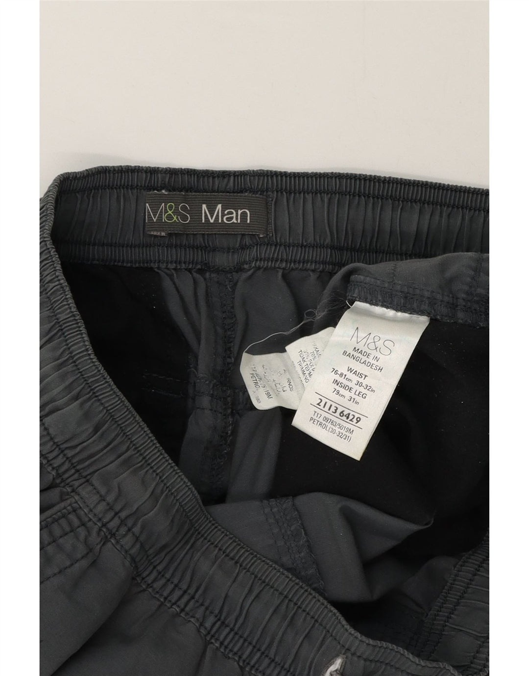 Marks & Spencer Herren gerade Freizeithose W32 L32 Grau