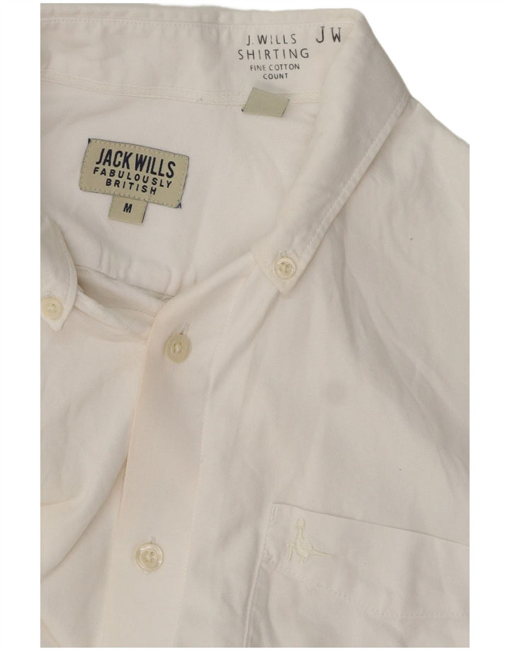 Jack Wills Herrenhemd aus mittelweißer Baumwolle