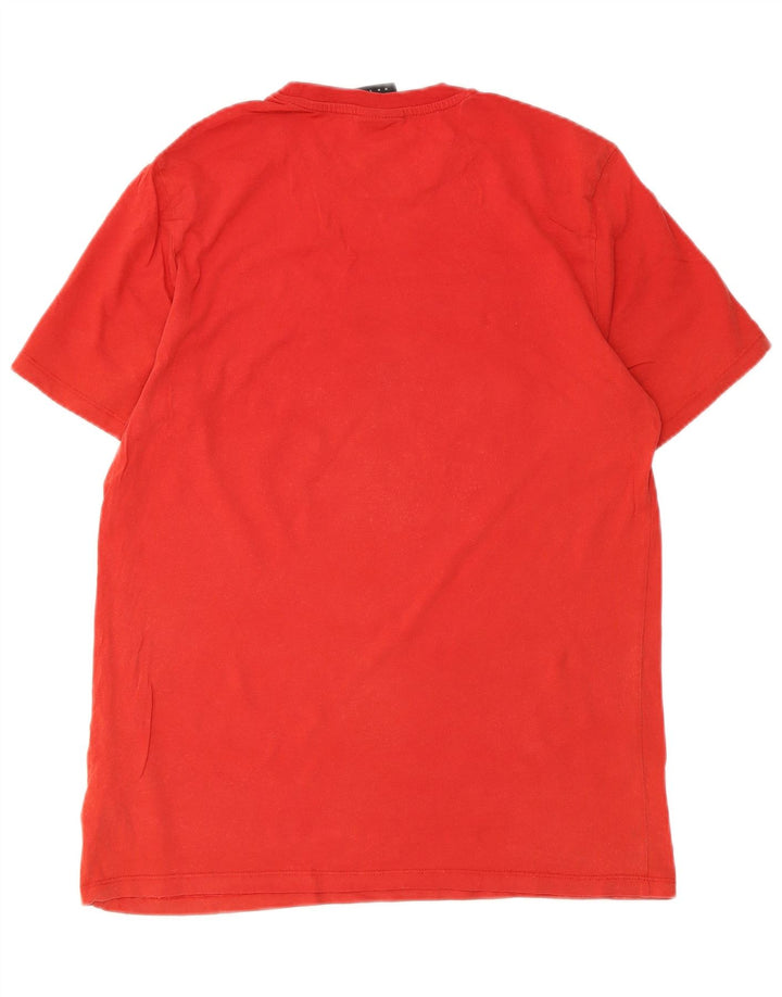 Umbro Herren-T-Shirt mit Grafik, mittelrote Baumwolle
