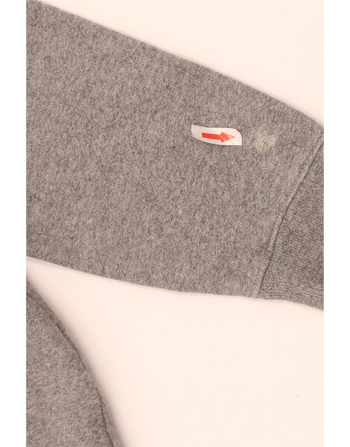 Champion Womens Graphic Oversized Sweatshirt Pullover UK 10 Small Grau