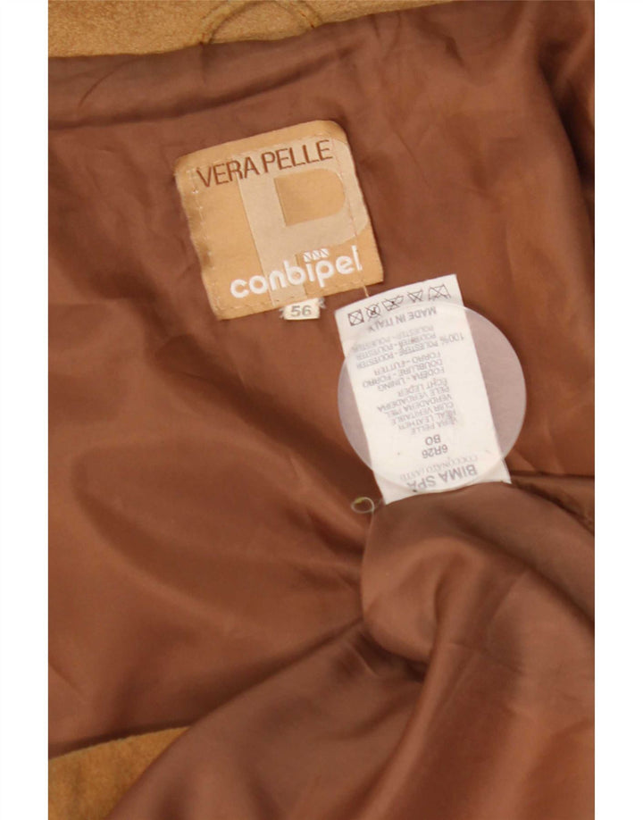 Conbipel Herren Wildlederjacke IT 56 2XL Beige Leder