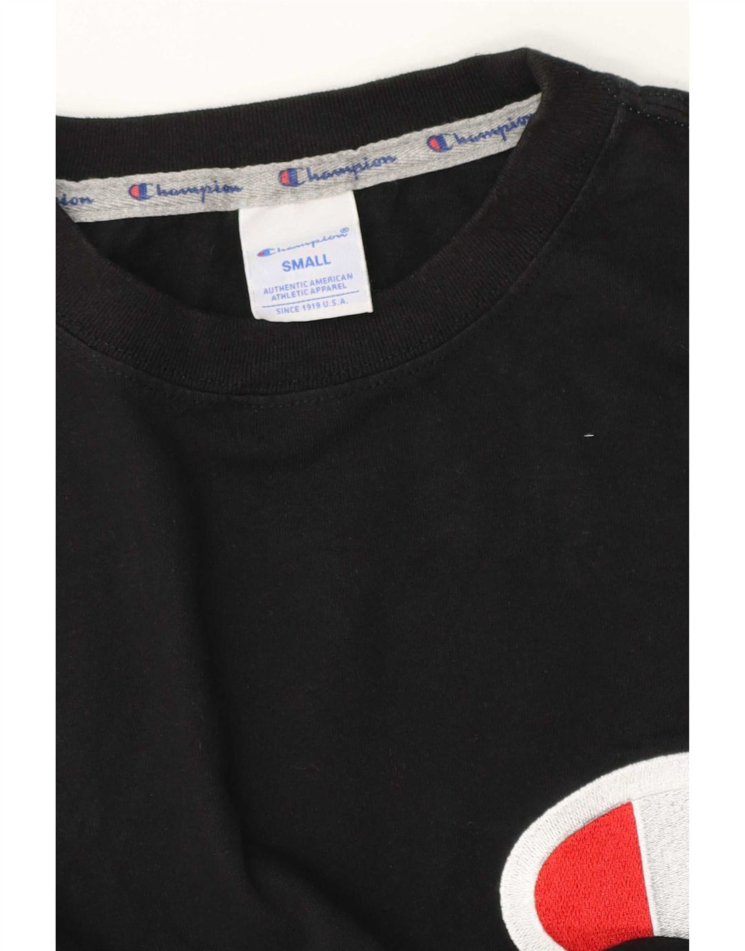 Champion Herren-T-Shirt mit Grafik, Größe S, Schwarz