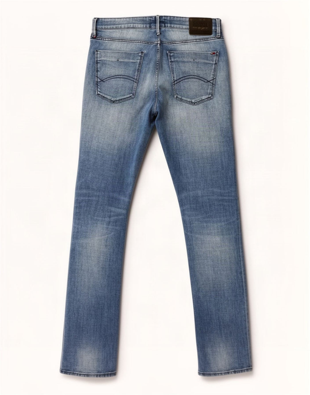 Tommy Hilfiger Herren Slim Jeans W34 L34 Blaue Baumwolle