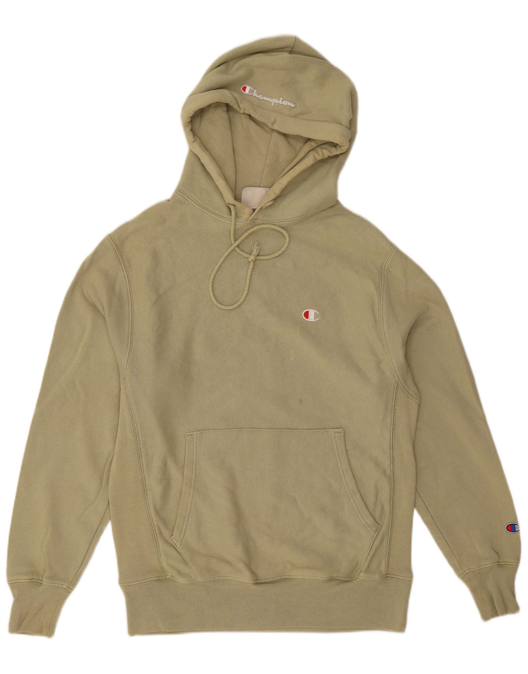 Champion Herren-Kapuzenpullover, Größe S, grüne Baumwolle