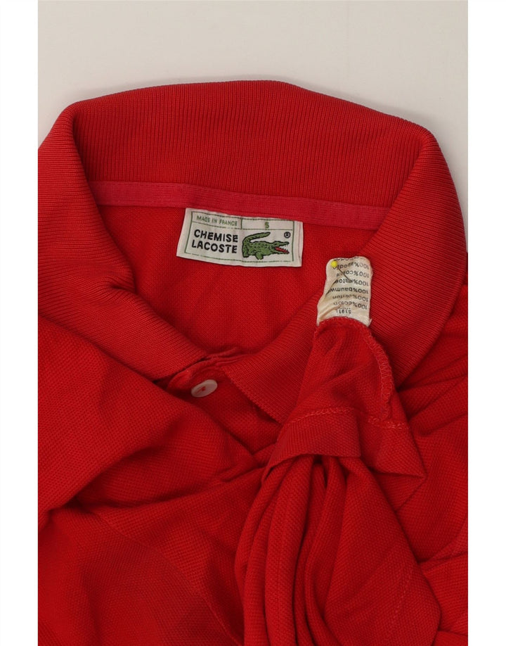Lacoste Herren-Poloshirt, Größe 5, große rote Baumwolle