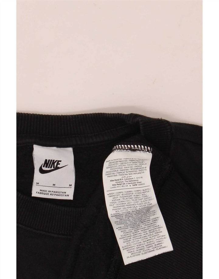 Nike Herren-Sweatshirt mit lockerer Passform, mittelschwarze Baumwolle
