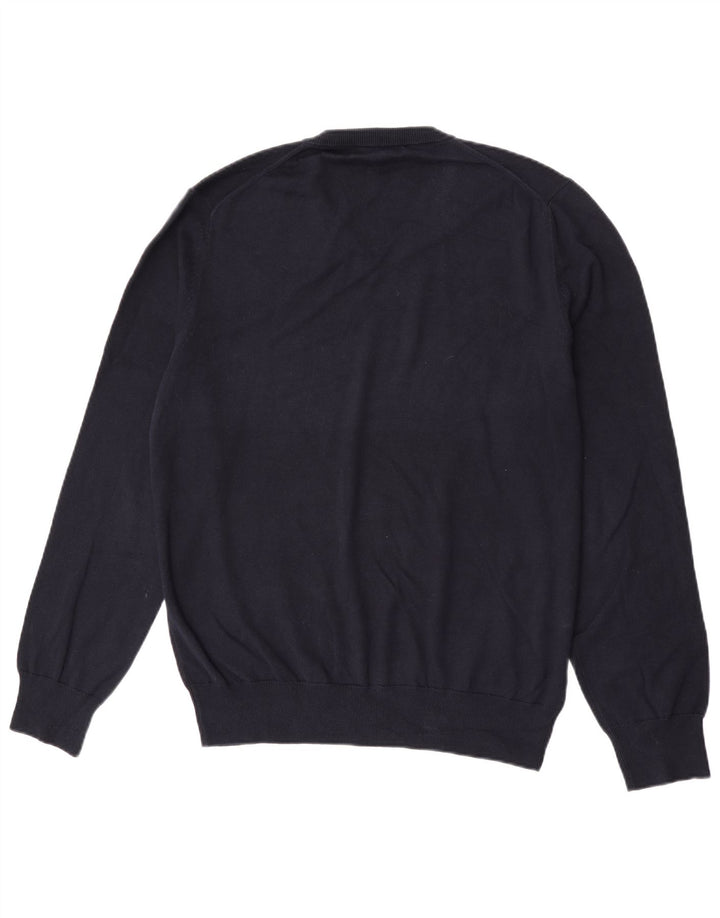 Marks & Spencer Herren-Pullover mit V-Ausschnitt, Größe L, Marineblau