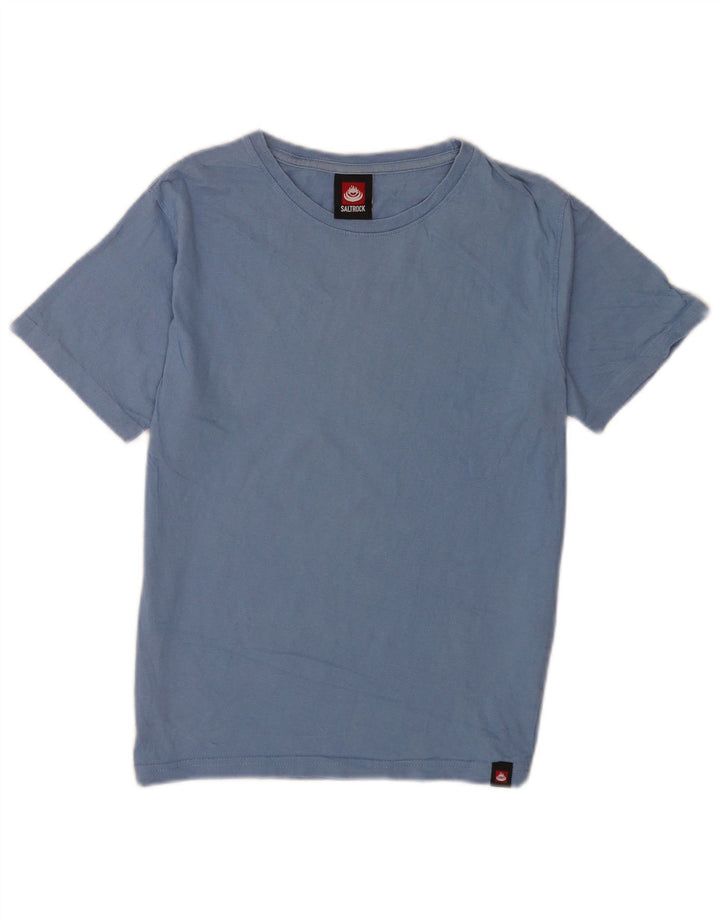 Saltrock T-Shirt-Oberteil für Jungen, 12–13 Jahre, blaue Baumwolle