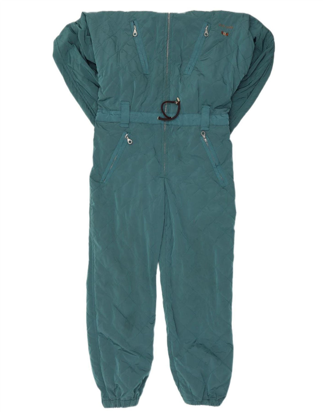 Post Card Damen-Skioverall mit Kapuze IT 42 Mittelblaues Nylon