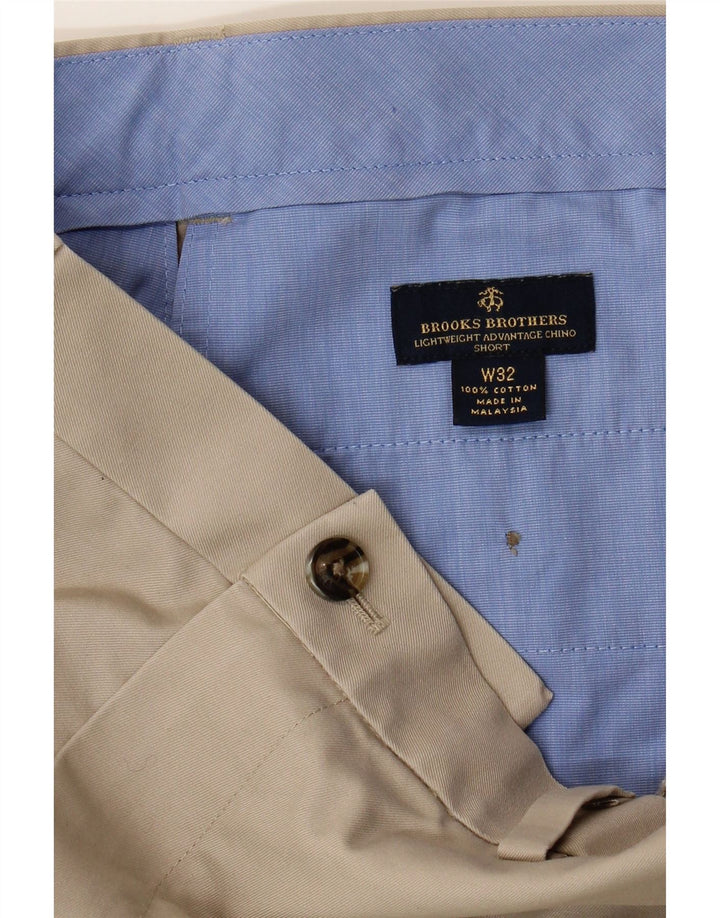 Brooks Brothers Herren Chino-Shorts W32 Mittelbeige Baumwolle