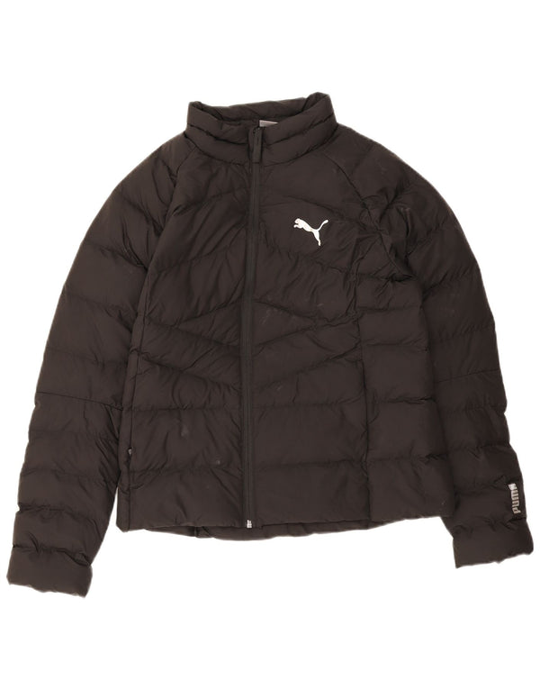 Puma Damen Wattierte Jacke UK 14 Medium Schwarz Polyester