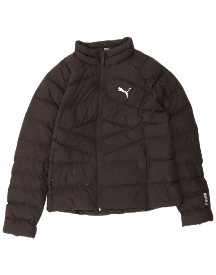 Puma Damen Wattierte Jacke UK 14 Medium Schwarz Polyester