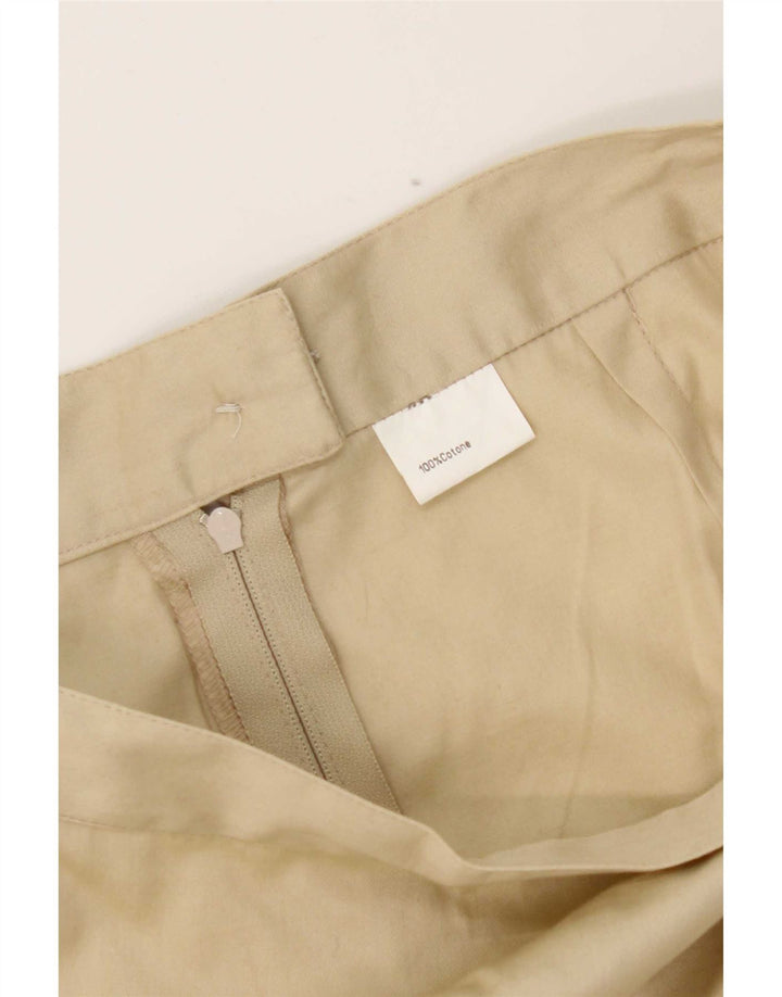 Vintage Damen Bleistiftrock W28 Mittelbeige Baumwolle