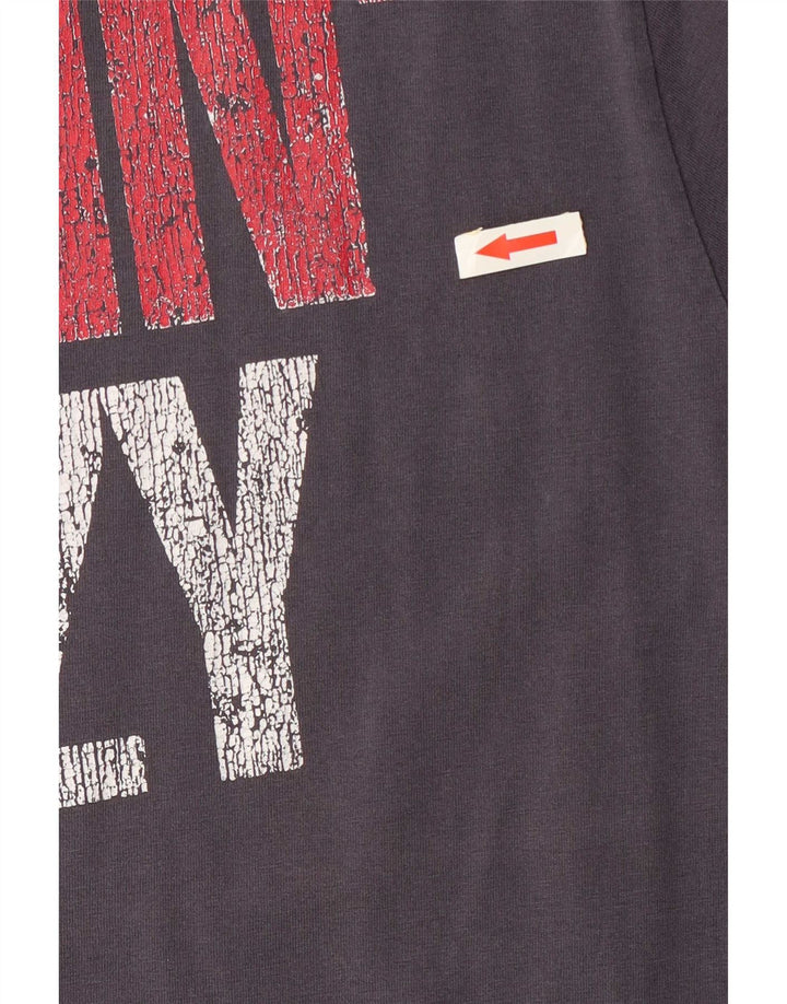 Scotch & Soda Herren-T-Shirt mit Grafik, mittelmarineblaue Baumwolle