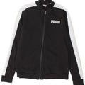 Puma Womens Graphic Trainingsanzug Top Jacke UK 14 Medium Schwarz Colourblock