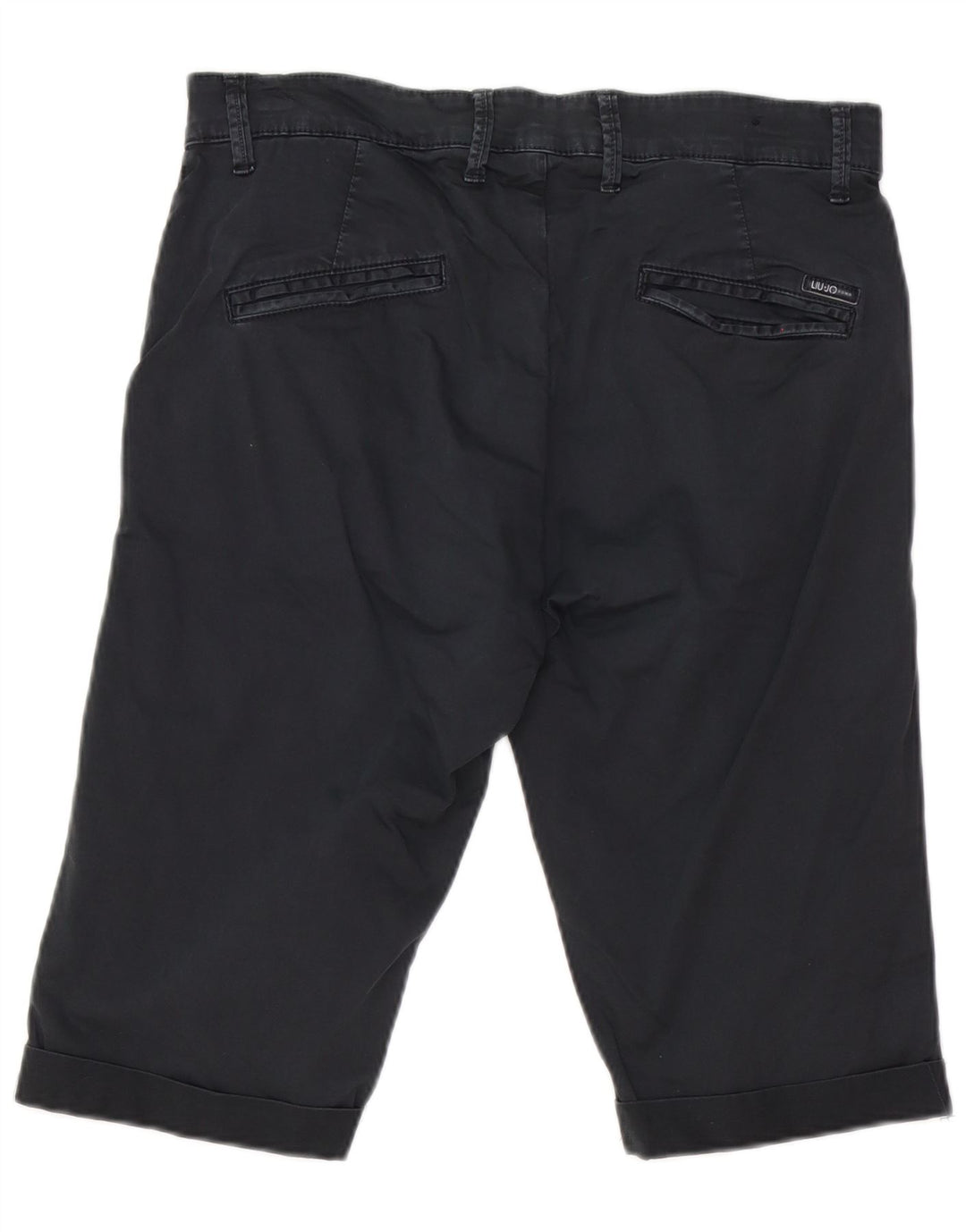 Liu Jo Herren-Bermudashorts IT 48 Medium W32 Marineblaue Baumwolle