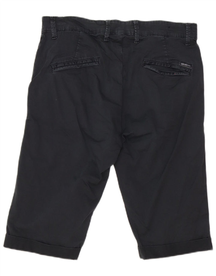Liu Jo Herren-Bermudashorts IT 48 Medium W32 Marineblaue Baumwolle