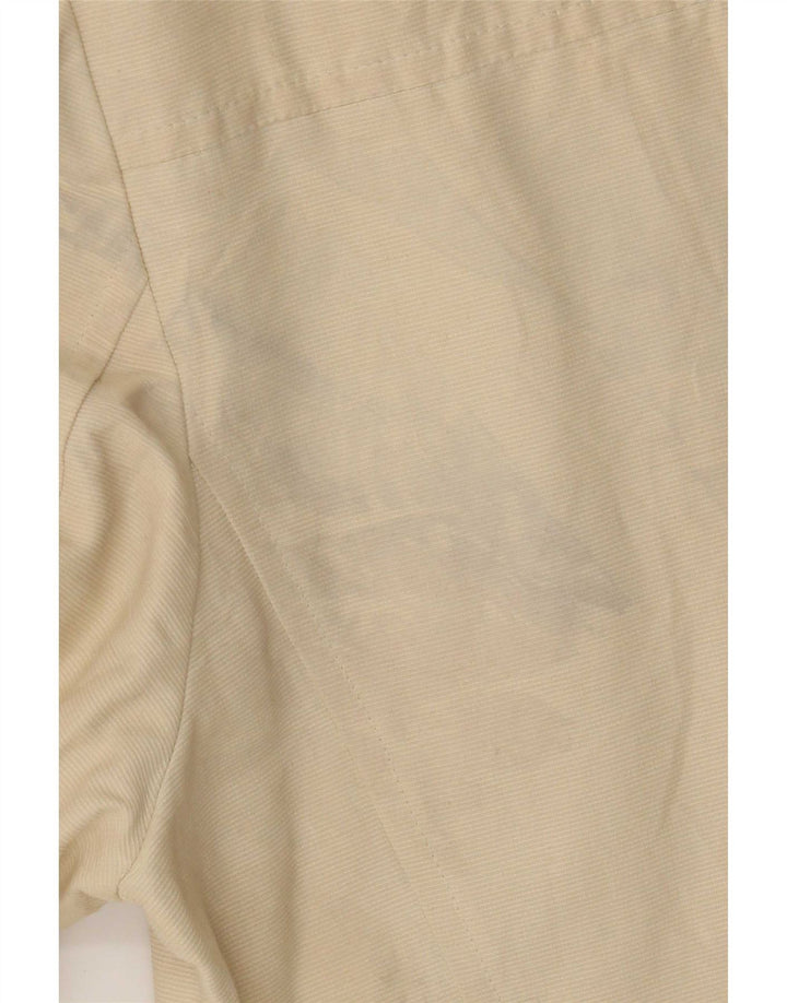 Valentino Damen-Blazerjacke mit 3 Knöpfen, IT 40, kleine beige Nadelstreifen