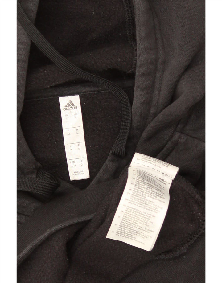 ADIDAS Herren Kapuzenpullover Mittelschwarz Baumwolle