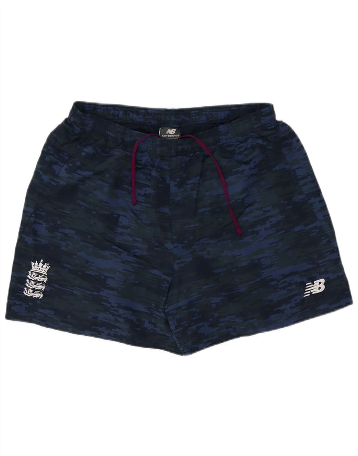 New Balance Herren-Badeshorts, groß, marineblau, Camouflage-Polyester