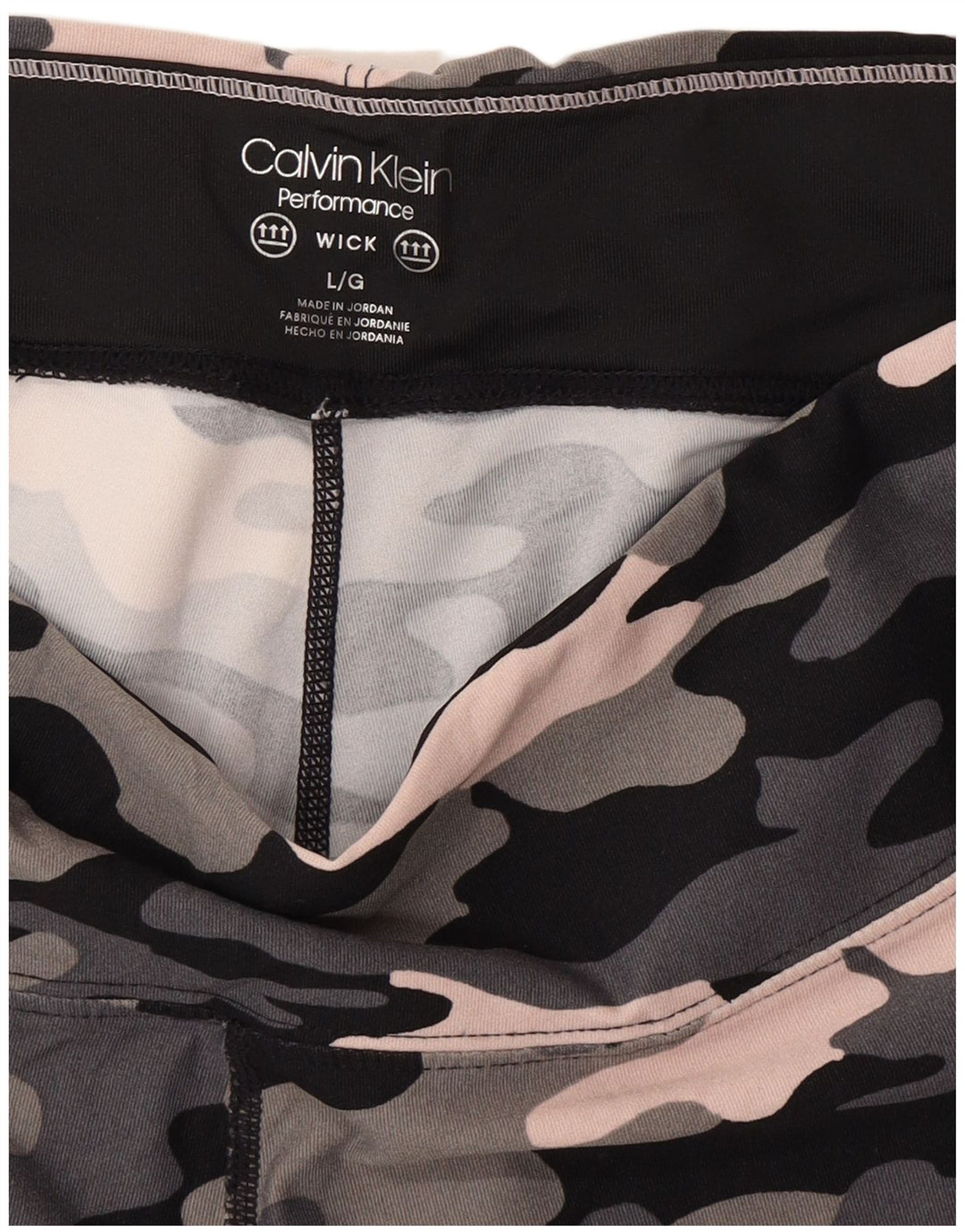 Calvin Klein Damen Performance Leggings UK 16 Large Mehrfarbig