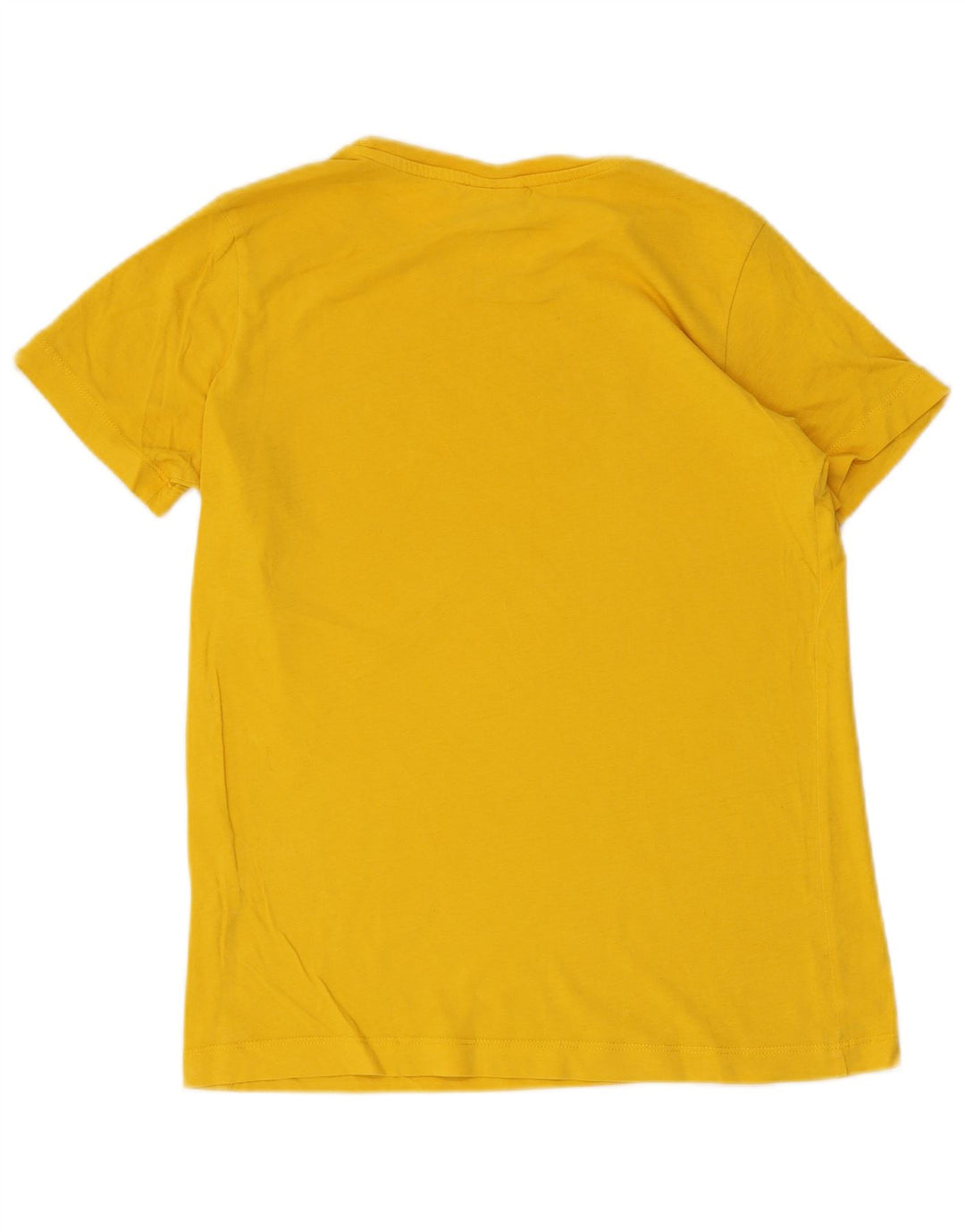 CHAMPION Womens Graphic T-Shirt Top UK 12 Medium Yellow