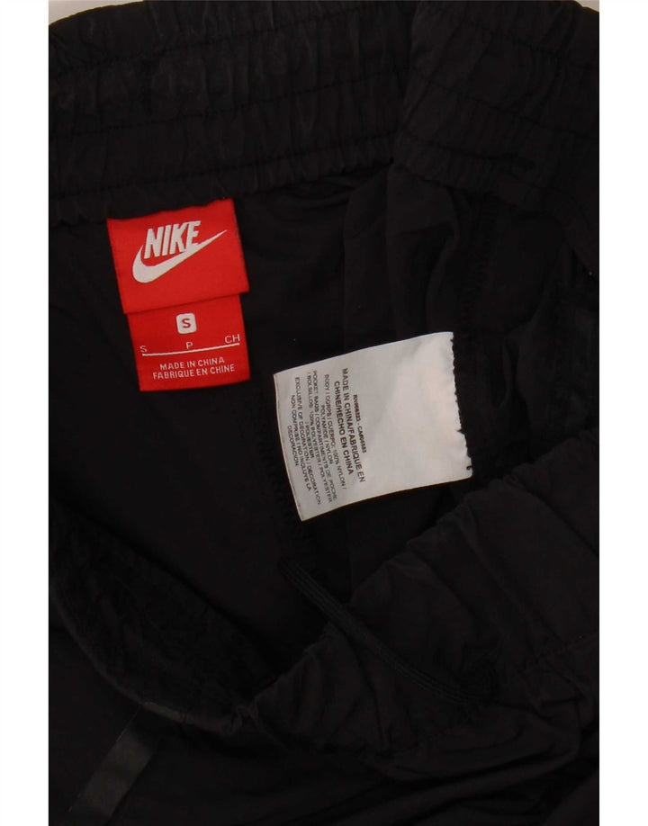 Nike Damen Crop Trainingshose UK 10 Small Schwarz Nylon