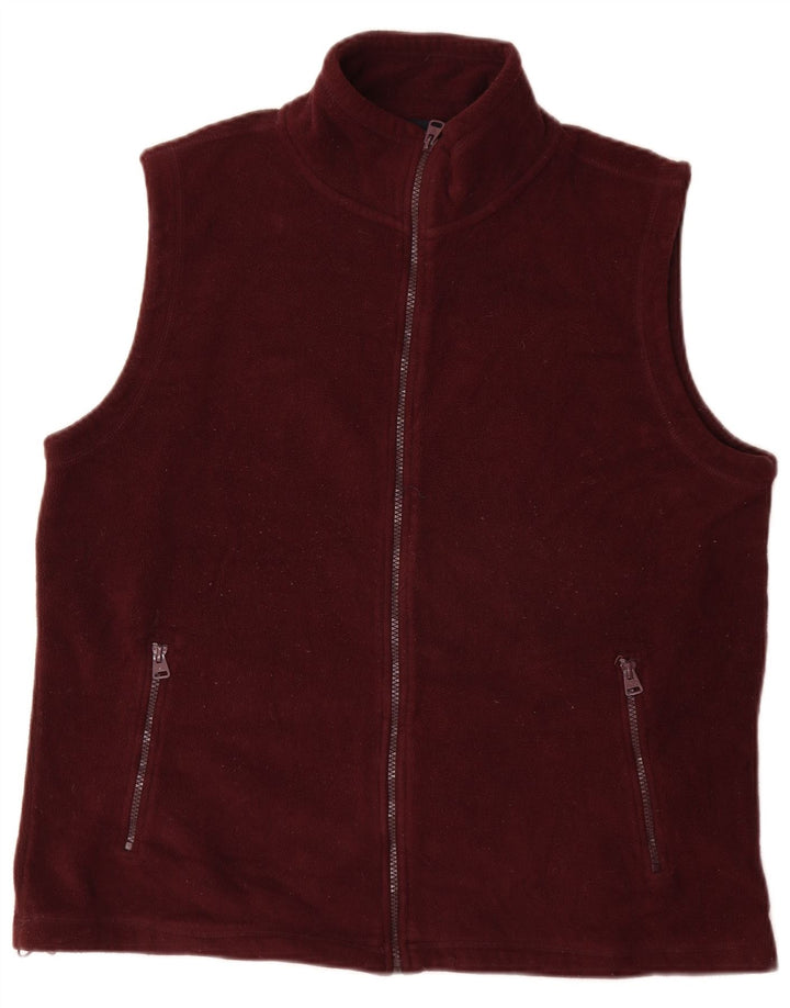 James Pringle Herren-Fleeceweste, UK 38, mittleres Burgunderrot, Polyester