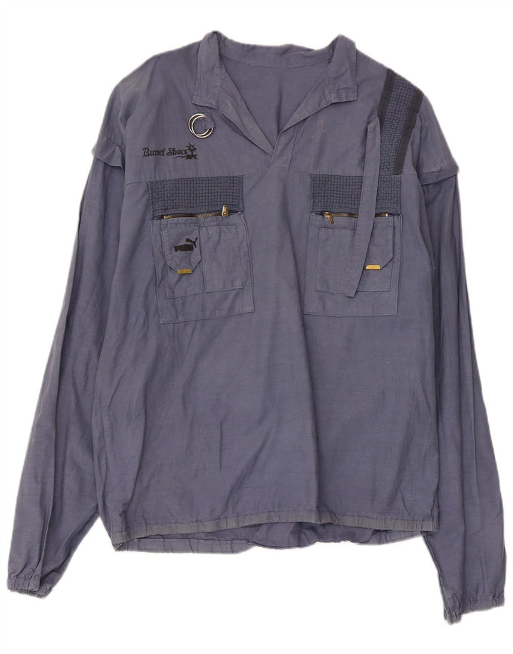 PUMA Damen Pullover Shirt UK 18 XL Blau