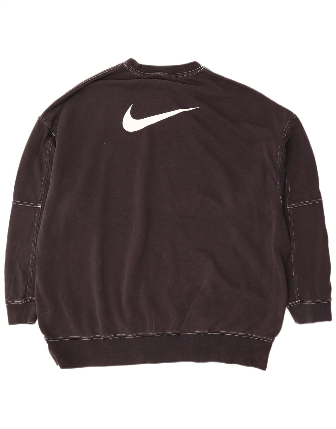 Nike Herren Graphic Loose Fit Sweatshirt Pullover Small Schwarz Baumwolle