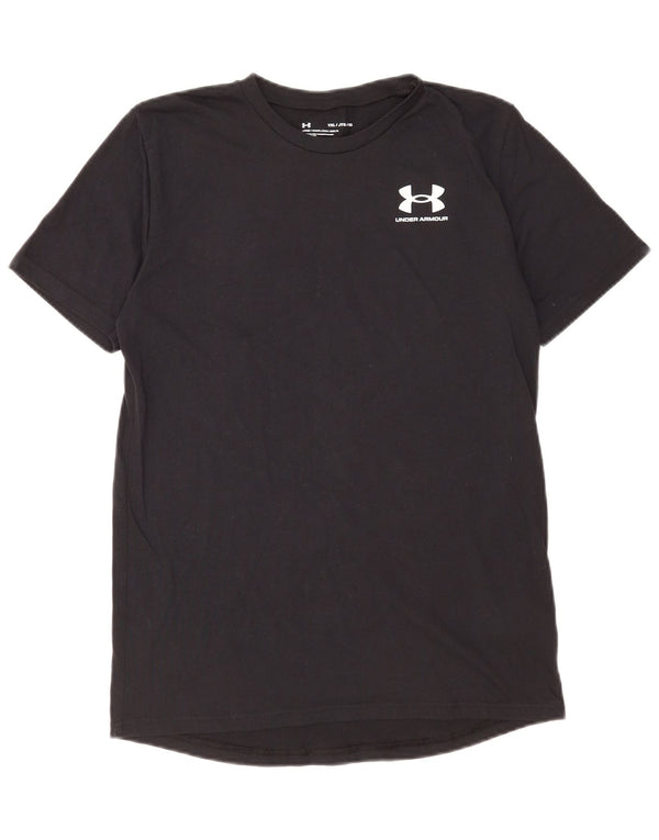 Under Armour T-Shirt für Jungen, 13–14 Jahre, XL, schwarze Baumwolle
