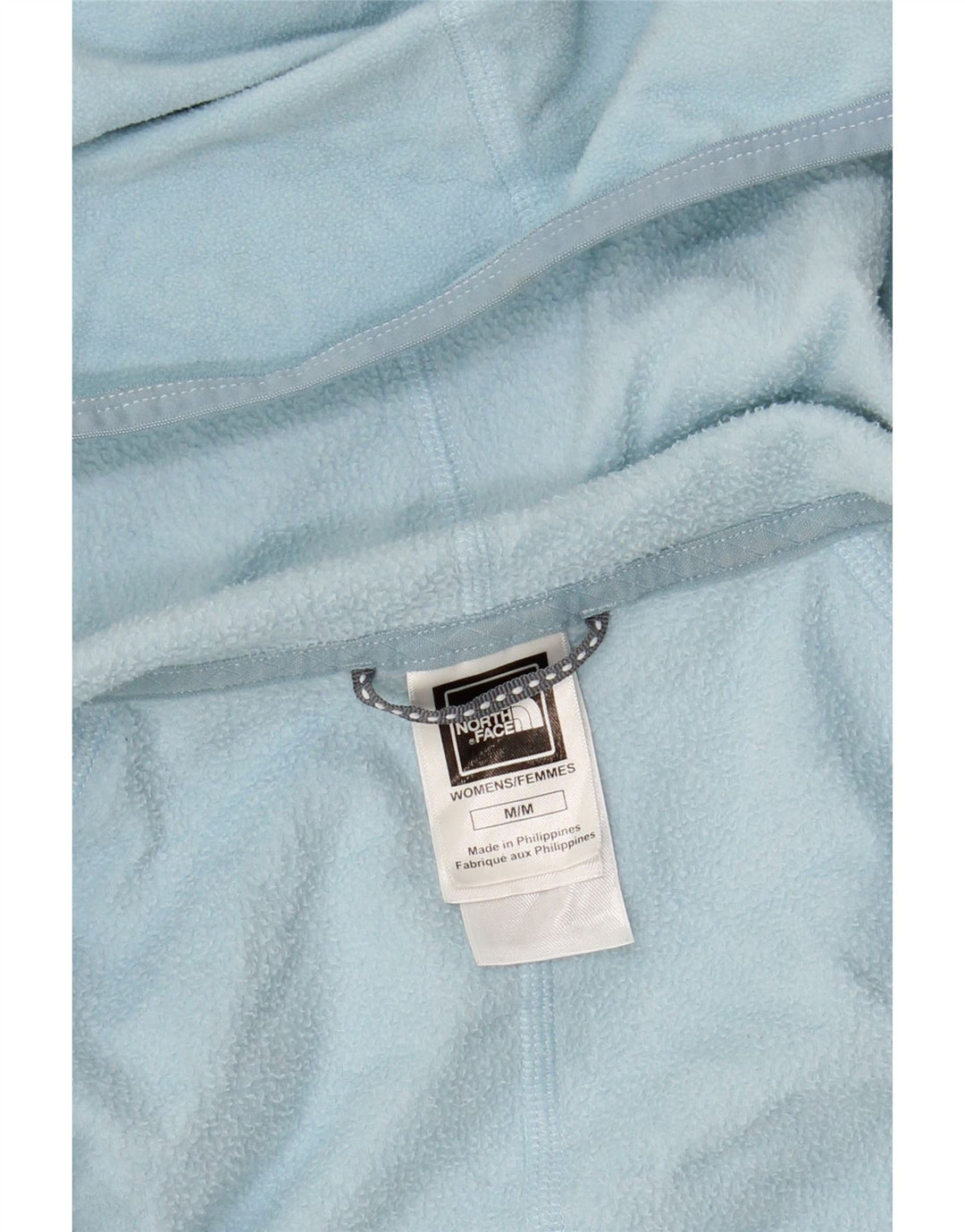 THE NORTH FACE Womens Zip Hoodie Sweater UK 12 Medium Blue Polyester