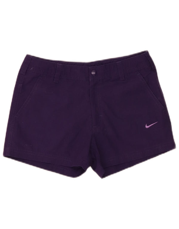 Nike Girls Chino Shorts 10-11 Years Medium W26 Purple Polyester