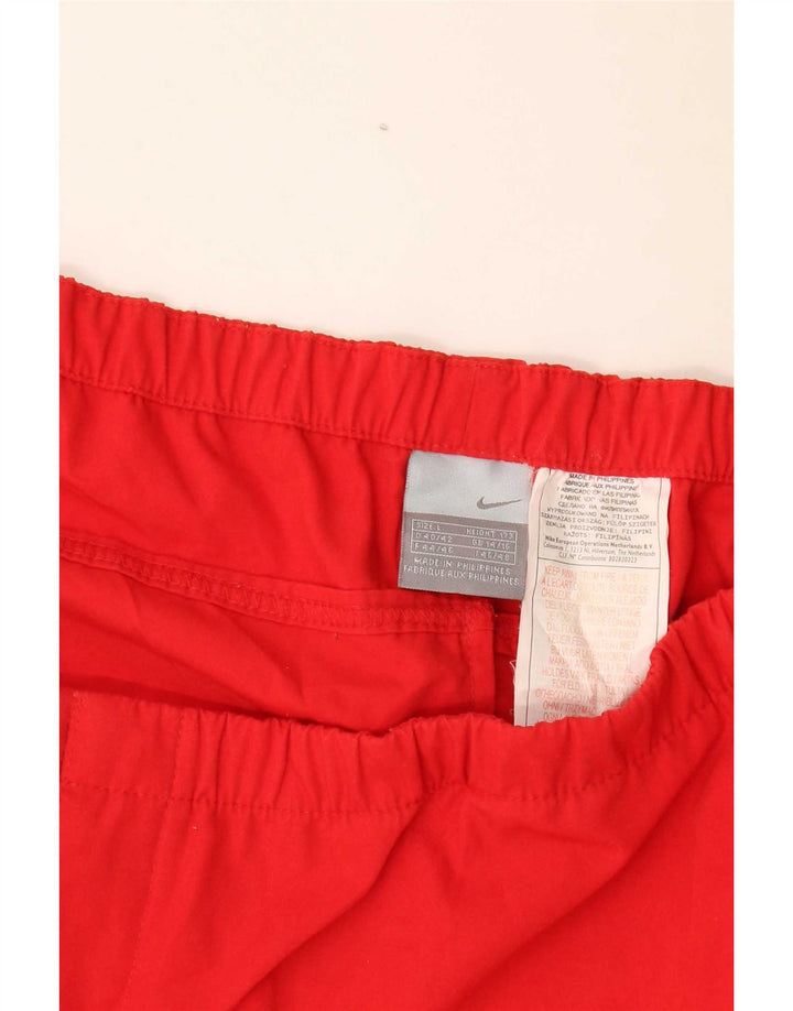 Nike Damen Capri-Trainingshose UK 14/16 Large Rot Polyester