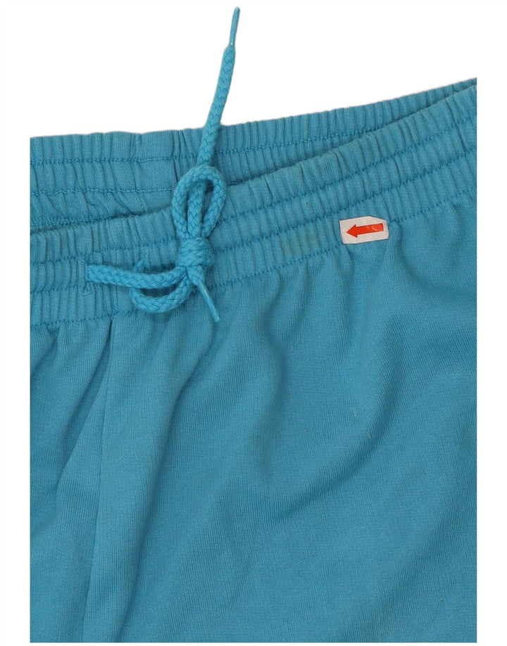 VINTAGE Damen-Trainingsanzug, UK 14/16, großes blaues Blumenmuster, Polyester