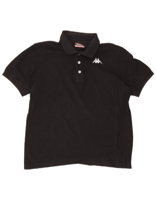 Kappa Herren Poloshirt Medium Schwarz