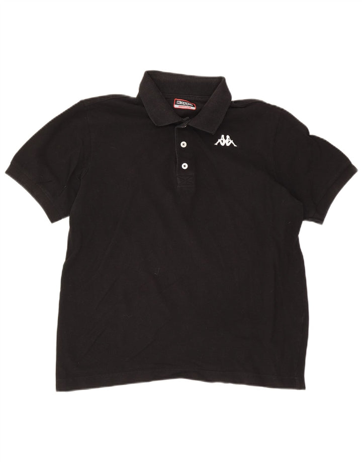 Kappa Herren Poloshirt Medium Schwarz