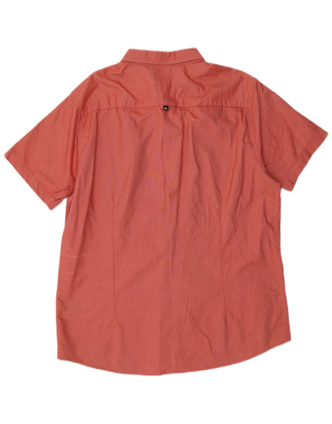 Quiksilver Herren-Kurzarmhemd, Größe L, Rot, Baumwolle