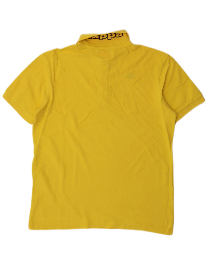 Kappa Herren-Poloshirt mit Grafik, groß, Gelb