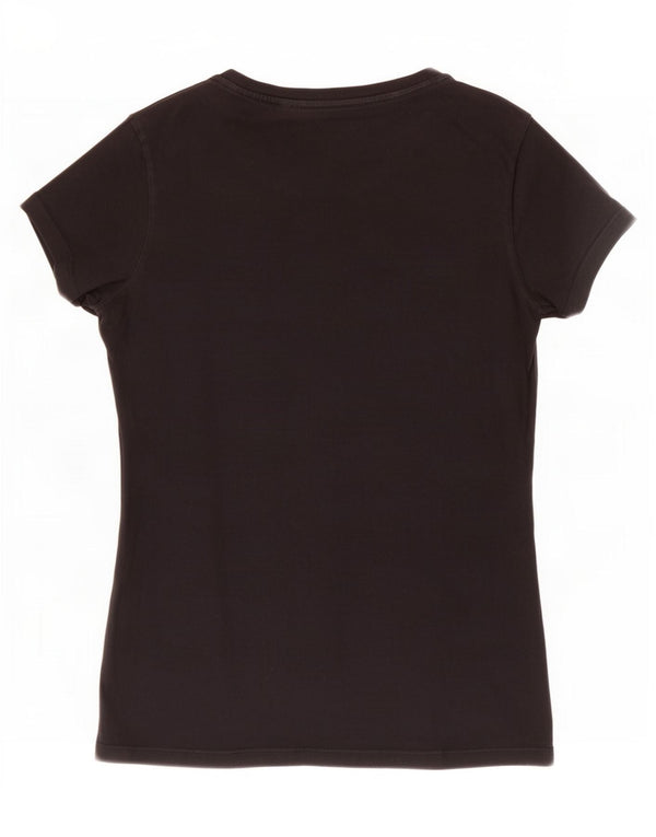 Levi's Womens Graphic T-Shirt Top UK 6 XS Schwarz Baumwolle