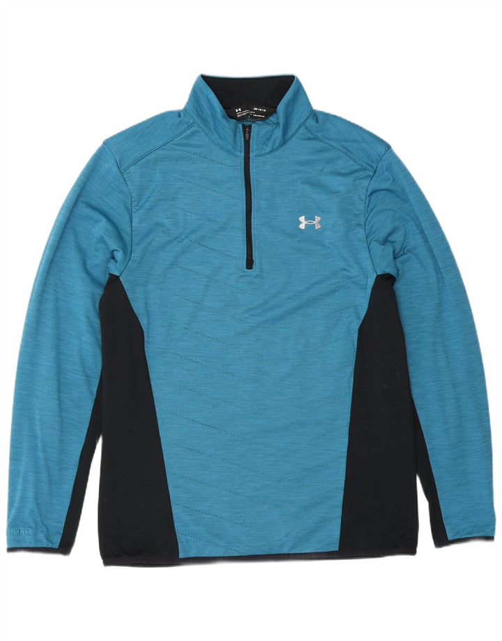 Under Armour Herren Cold Gear Loose Fit Top Langarm Mittelblau